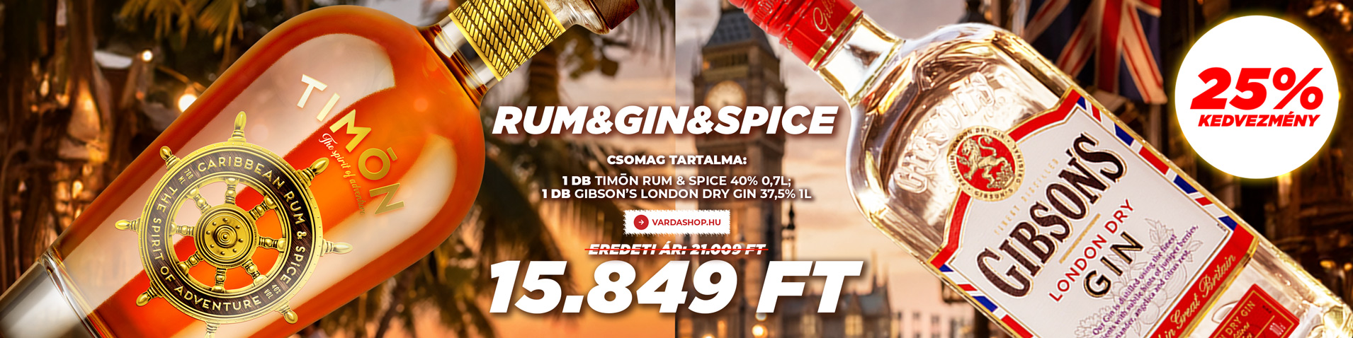 Akció - Rum&Gin&Spice! Timon&Gibson