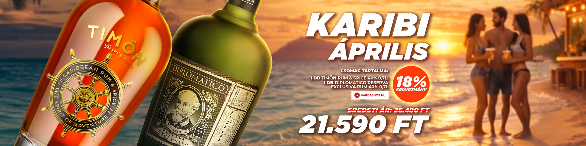 Akció – Karibi Április! Timon&Diplomatico
