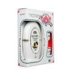 Kulacs Vilmoskörte Pálinka 40% 0,35l díszdobozban + pohár