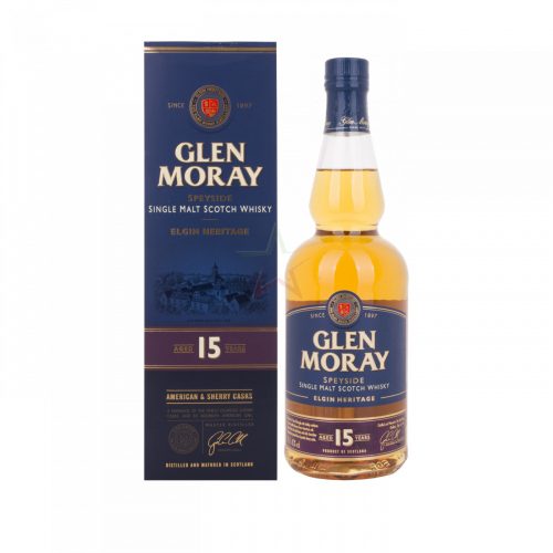 Glen Moray 15 éves Single Malt Whisky 40% 0,7L