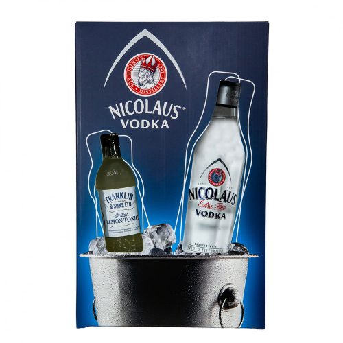 Nicolaus Vodka Extra Fine 0,5l 38% + Franklin&Sons 0,2 díszdobozban 