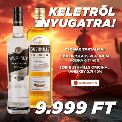 Nicolaus Platinum Vodka & Bushmills whisky AKCIÓ