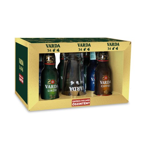 Várda Likőr Winter Shot Box 7x 0,04l + pohár