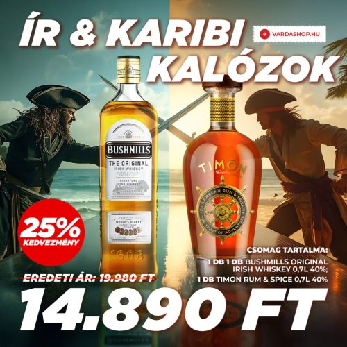 Bushmills Irish Whiskey & Timon Caribbean Rum & Spice -25% Akció