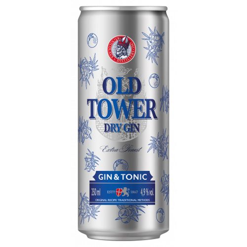 Old Tower Dry Gin&Tonik 250ml 4,9%