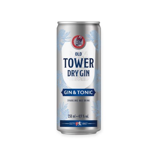 Old Tower Dry Gin&Tonik 250ml 4,9%