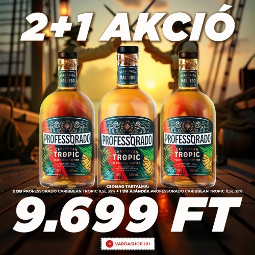 Akció 2+1 Professorado Caribbean Tropic 0,5L 35% , 2 fizetsz 3-at kapsz