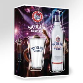 Nicolaus Extra Fine Vodka 0,5l 38% DD+ Pohár 2024