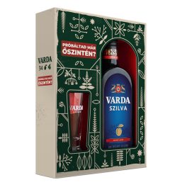 Várda Szilva likőr 34% 0,5L DD+ pohár
