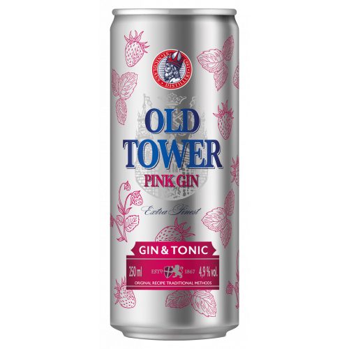 Old Tower Pink Gin&Tonik 250ml 4,9%