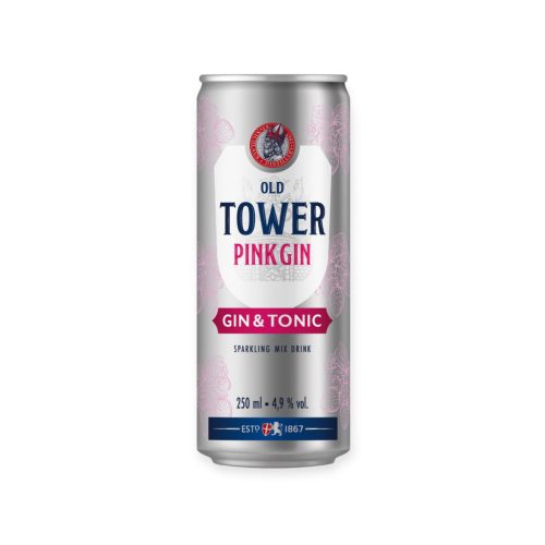 Old Tower Pink Gin&Tonik 250ml 4,9%