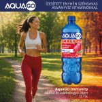 AquaGO IMMUNITY 0,75L ízesített enyhén szénsavas ásványvíz vitaminokkal 