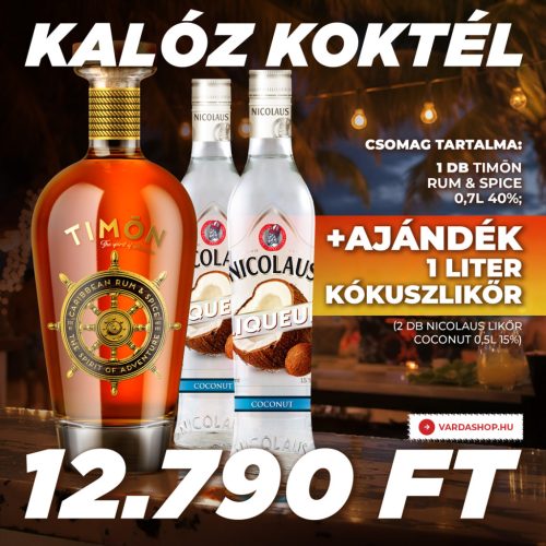 Timon 0,7l + Nicolaus kókusz likőr 2x0,5l csomagakció 2025