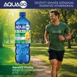 AquaGO VITALITY 0,75L ízesített enyhén szénsavas ásványvíz vitaminokkal 