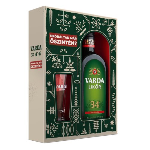 Várda Likőr 34% 0,5L DD+ pohár DRS limitált