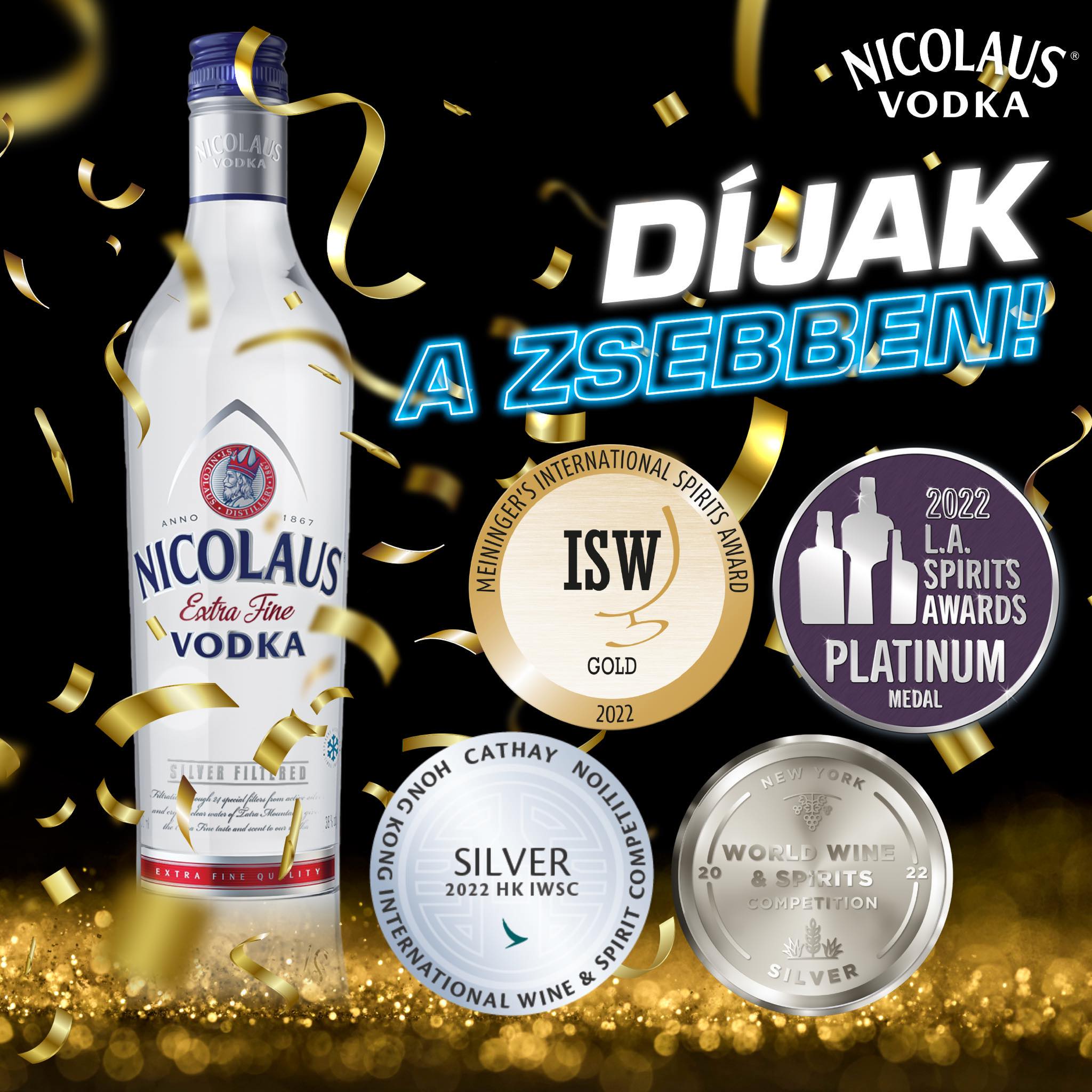 Világsiker a Nicolaus Vodka!